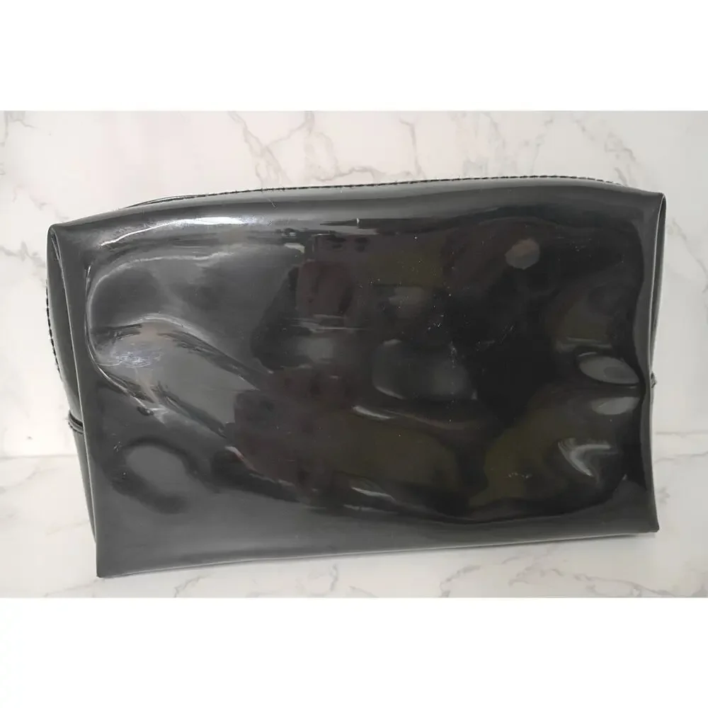 TED BAKER LONDON Nicolai Black Patent Leather Bag with a Pink Bow - NWOT